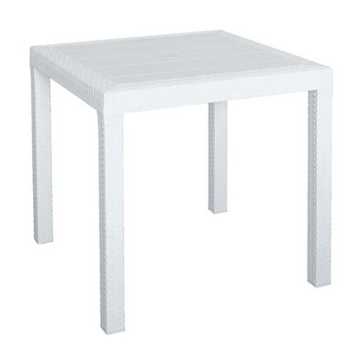 CALIGOLA - tavolo da giardino in wicker quadrato