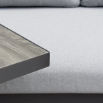 DRAG - divano da giardino in alluminio con tavolino