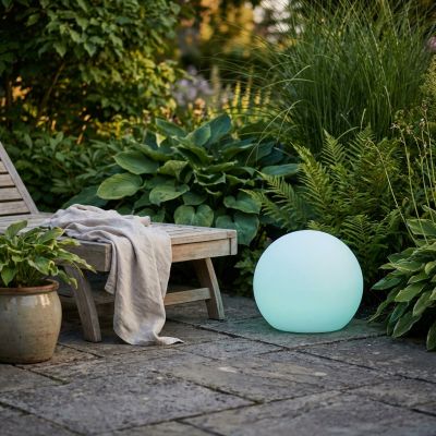 LAKE - sfera luminosa rgb con pannello solare