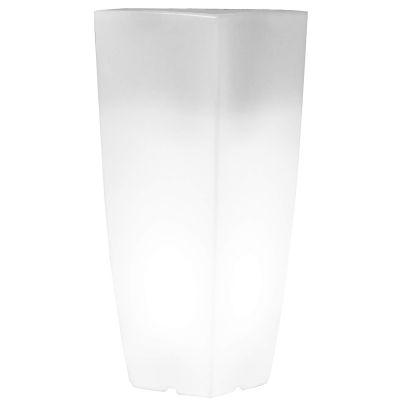 SILENTE - vaso luminoso rgb con pannello solare