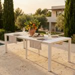 ARIZONA - consolle da giardino in alluminio allungabile