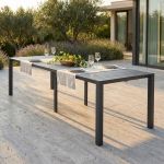 ARIZONA - consolle da giardino in alluminio allungabile