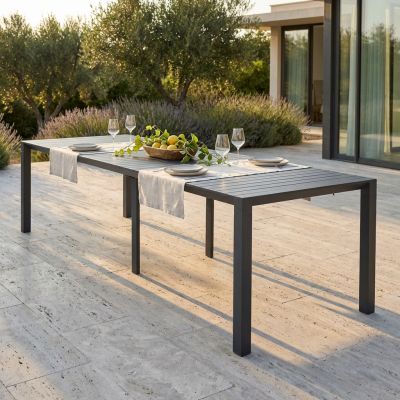 ARIZONA - consolle da giardino in alluminio allungabile