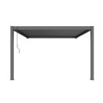 NIMBUS - pergola bioclimatica addossata in alluminio 4 x 4 m