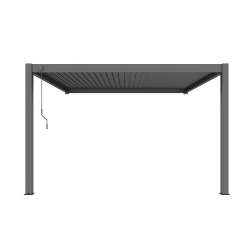 NIMBUS - pergola bioclimatica addossata in alluminio 4 x 4 m