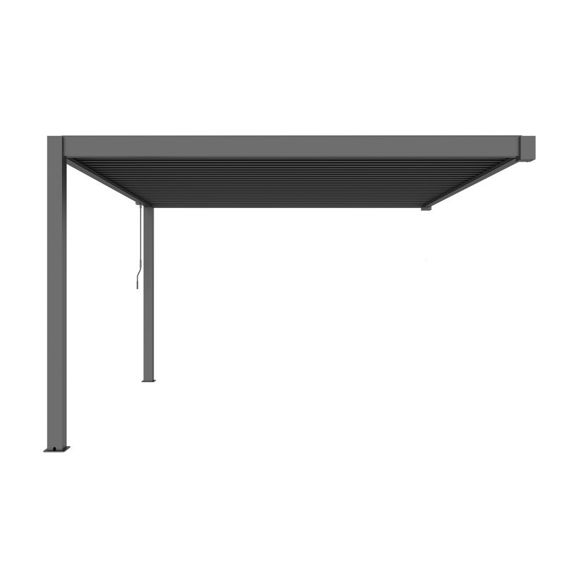 NIMBUS - pergola bioclimatica addossata in alluminio 4 x 4 m