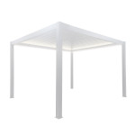 FIREBOLT - pergola bioclimatica motorizzata con led in alluminio 4 x 4 m