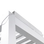 FIREBOLT - pergola bioclimatica motorizzata con led in alluminio 4 x 4 m
