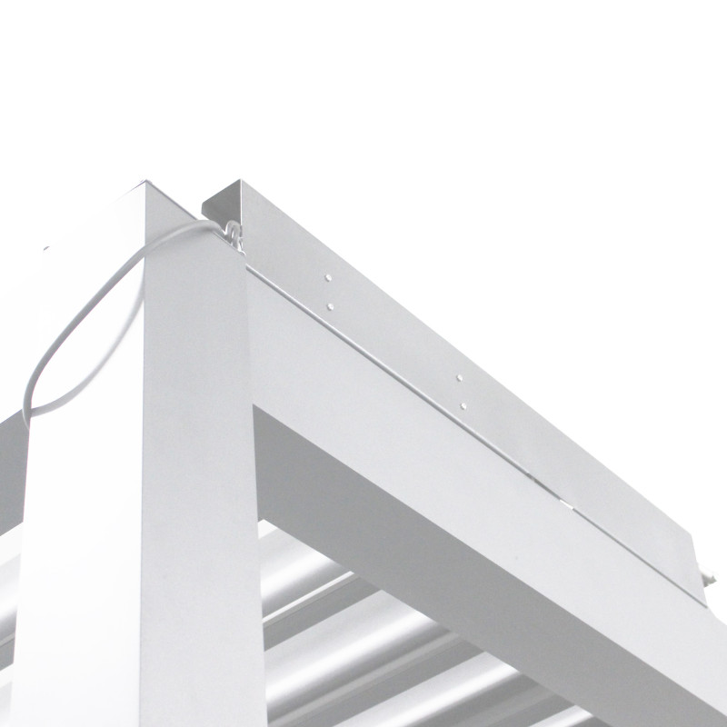 FIREBOLT - pergola bioclimatica motorizzata con led in alluminio 4 x 4 m