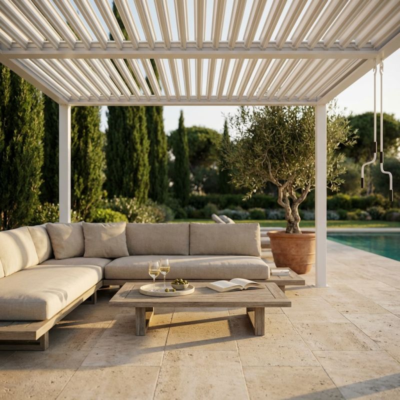 NIMBUS - pergola bioclimatica in alluminio 3 x 3 m