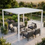 NIMBUS - pergola bioclimatica in alluminio 3 x 3 m