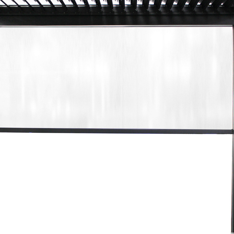 Laterale in PVC per lato da 3 m pergola bioclimatica