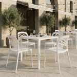 AUTOLIV - tavolo da esterno autolivellante in acciaio