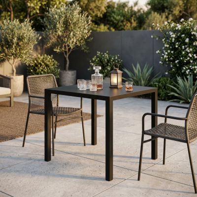 AUTOLIV - tavolo da esterno autolivellante in acciaio