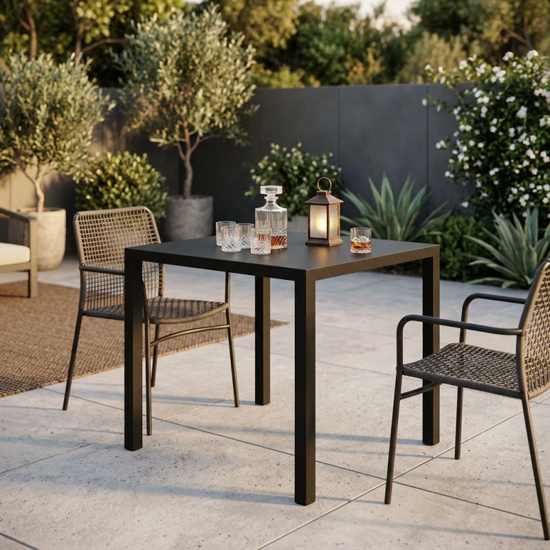 AUTOLIV - tavolo da esterno autolivellante in acciaio