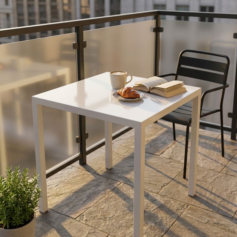 AUTOLIV - tavolo da esterno autolivellante in acciaio