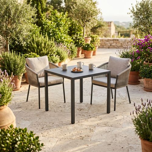 AUTOLIV - tavolo da esterno autolivellante in acciaio