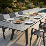 SPLENDOR - tavolo da giardino allungabile in alluminio