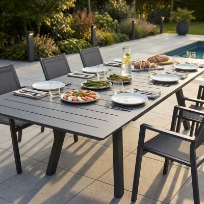SPLENDOR - tavolo da giardino allungabile in alluminio