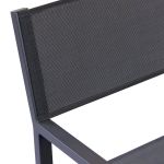 SPLENDOR - poltrona da giardino in alluminio e textilene impilabile