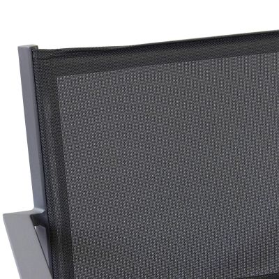 SPLENDOR - poltrona da giardino in alluminio e textilene impilabile