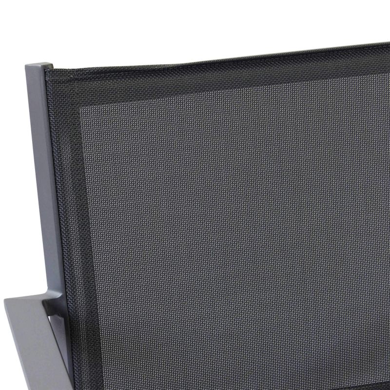 SPLENDOR - poltrona da giardino in alluminio e textilene impilabile