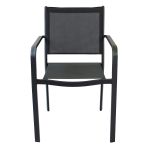 SPLENDOR - poltrona da giardino in alluminio e textilene impilabile