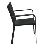 SPLENDOR - poltrona da giardino in alluminio e textilene impilabile