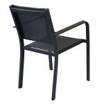 SPLENDOR - poltrona da giardino in alluminio e textilene impilabile