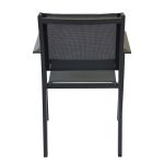 SPLENDOR - poltrona da giardino in alluminio e textilene impilabile