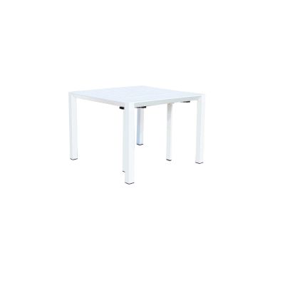 ARIZONA - set tavolo in alluminio cm 100 x 51,50/104/156/208/260 x 74 h con 10 poltrone Lotus