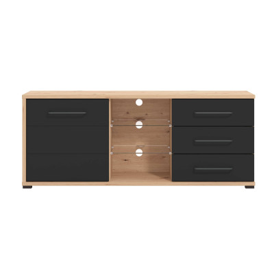 ELLIE - porta tv un anta tre cassetti moderno minimal in legno