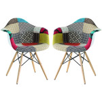 JULIETTE - poltrona nordica patchwork set da 2