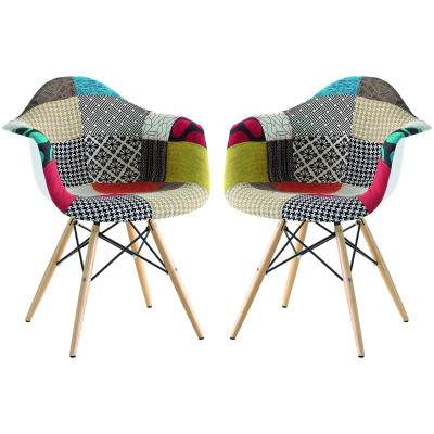 JULIETTE - poltrona nordica patchwork set da 2