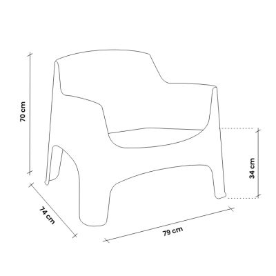 RENKIS - poltrona in resina