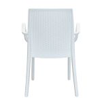 ALMA - poltrona da giardino impilabile in wicker stampato