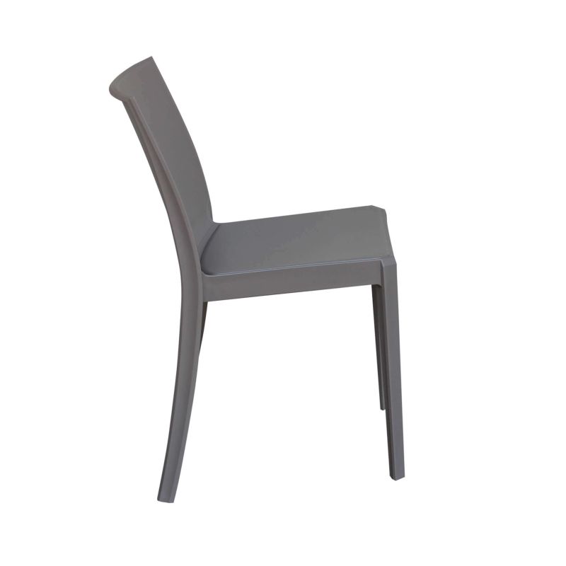 PERLA - sedia in resina impilabile da esterno e interno