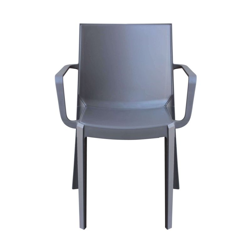 VICTORIA - poltrona in resina impilabile da esterno e interno