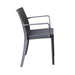 VICTORIA - poltrona in resina impilabile da esterno e interno