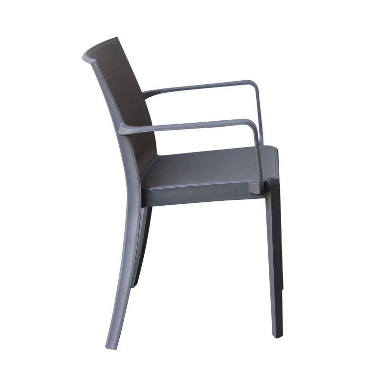 VICTORIA - poltrona in resina impilabile da esterno e interno