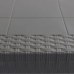 CALIGOLA - tavolo da giardino in resina effetto rattan