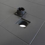 CALIGOLA - tavolo da giardino in resina effetto rattan