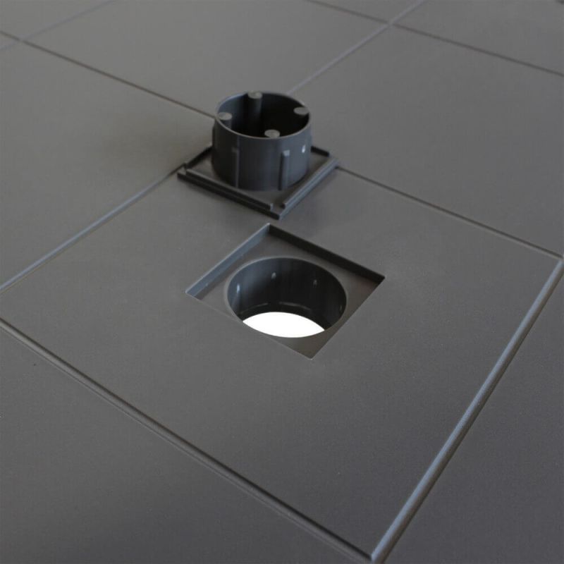 CALIGOLA - tavolo da giardino in resina effetto rattan