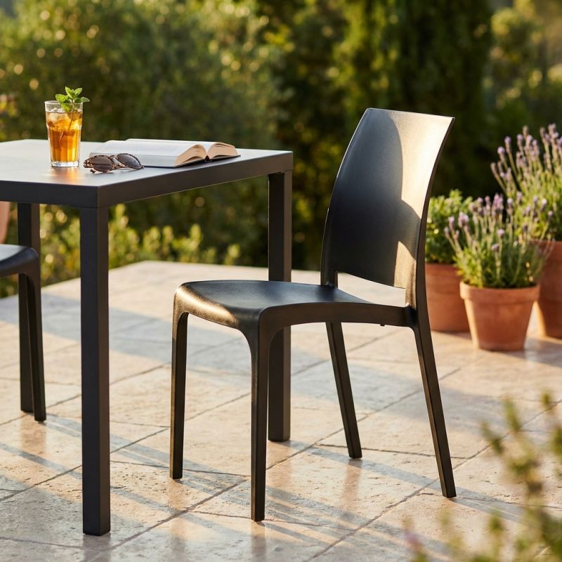 VOLGA - sedia da giardino in plastica