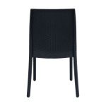 ALMA - sedia da giardino impilabile in wicker stampato