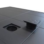 CALIGOLA - tavolo da giardino in resina effetto rattan