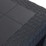 CALIGOLA - tavolo da giardino in resina effetto rattan