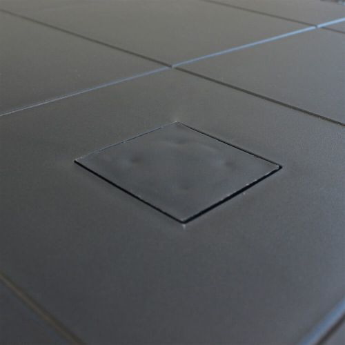 CALIGOLA - tavolo da giardino in resina effetto rattan