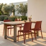 VOLGA - sedia da giardino in plastica