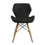 NAOMIE - sedia moderna in ecopelle e legno set da 4